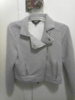 Grey women Zipper Jacket Size Small