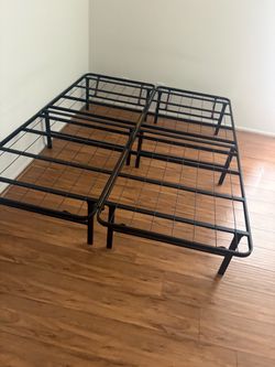 Queen black metal Bed frame or two twin bed frame