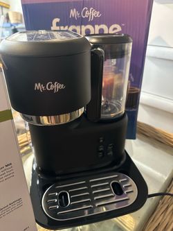 Mr. Coffee 3-in-1 Single-Serve Iced and Hot Coffee/Tea Maker with Blender with Reusable Filter, Scoop, Recipe Book, Black