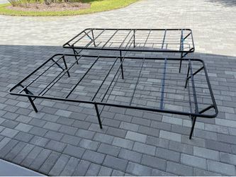 Bed frames- 2 single or make it into 1 king - local pick up only