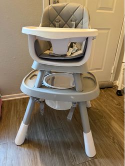 15-in-1 Baby High Chair, Convertible Highchair for Babies and Toddlers with Activity Center, Booster Seat, Building Block Table, Toddler Chair with Sa