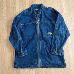 Vintage Macgear Denim Jacket Men’s XL Grunge Y2K Streetwear Punk Skater