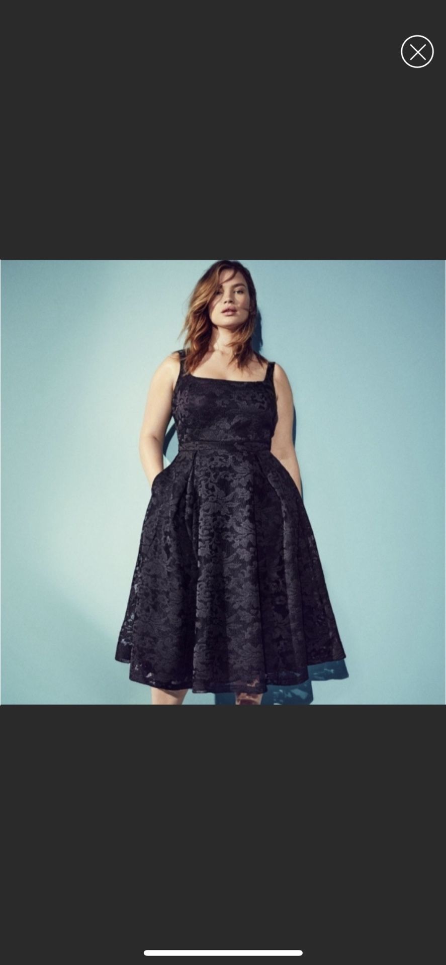 City Chic. Jackie O Dress. Black.