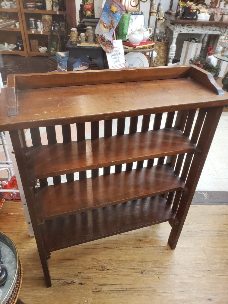 Vintage Pine Mission Bookshelf 