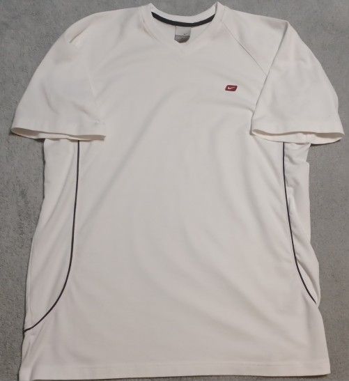 Men's Size Xlarge Nike Collared Polo Shirt White Active Short