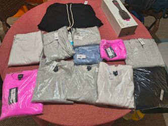 GAP brand new sweaters jackets shorts and jogger pants all size small