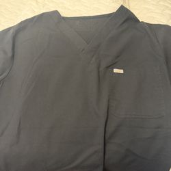 LIMITED EDITION FIGS SCRUB TOP YELLOW LOGO