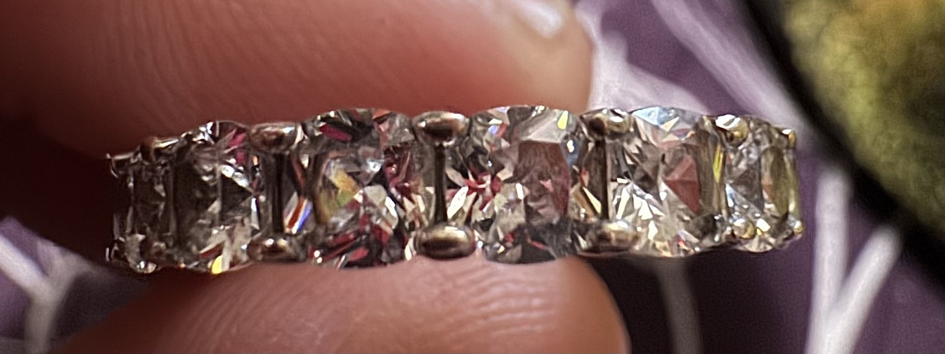 Eternity Diamond ring - PT950 D 6.40ct