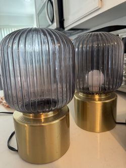IKEA Glass Lamp Set Of 2