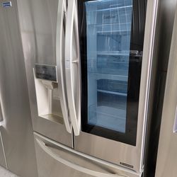 Lg Refrigerator 3 Doors Stainless Steel With Glass Door