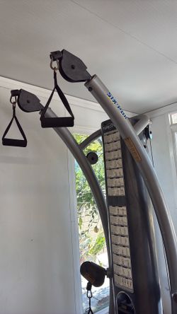 Six pack weight with bench attached