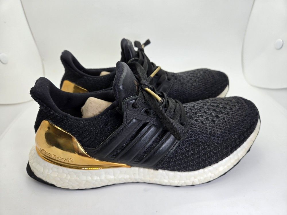 adidas Ultraboost 2.0 Limited Shoes Men's 4.5 Black Gold Medal Running Sneakers adidas Ultraboost 2.0 Limited Shoes Men's 4.5 Black Gold Medal Running Sneakers