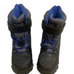 D&G Kids Black and Blue Snow Boots