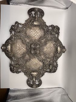 Vintage metal smoking tray ash tray
