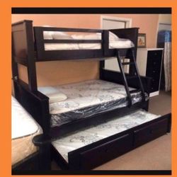 Bunk Beds Twin Full Full Pinewood Colors ****Literas Madera 100%***