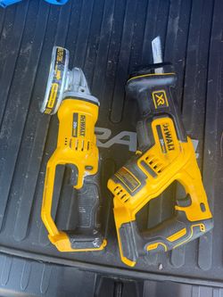 DeWalt 20V Max Angle Grinder and XR Reciprocating Saw