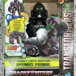 Transformers Toys Rise of The Beasts Command & Convert Animatronic Optimus Primal