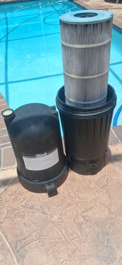 Xtremepower US 120 sq/ft Swimming Pool Cartridge Filter In-Ground Pool/Spa Swimming Pool Filter for Pool Up to 52,800 Gallons, Pressure Gauge, Filter