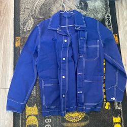 Blue Chore Coat Work Jacket