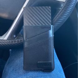 Card Holders With Leather Like Sleeve 