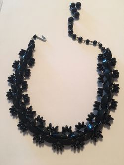 Antique Black choker necklace