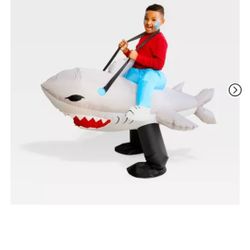 Inflatable Ride On Shark Costume