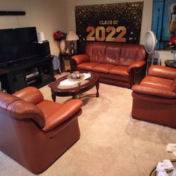 Genuine Leather Living room Set for sale