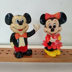 DISNEY MICKEY & MINNIE COIN BANKS