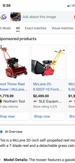 McLane mower