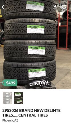 2963026 delinte tires $499 installed