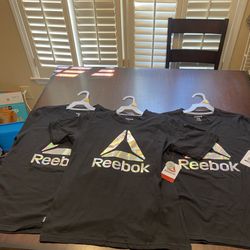 3 Kids Reebok T-shirts NWT!