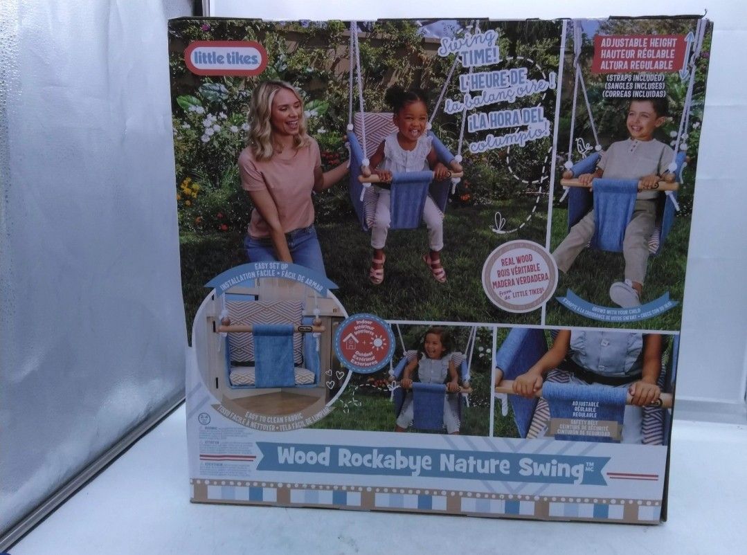 Little Tikes Wood Rockabye Nature Swing
