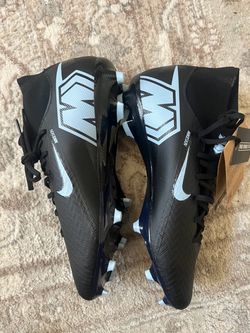 Nike Mercurial Superfly Soccer Cleats Black and Blue Size 8