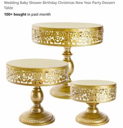 3pcs metal cake stand, new