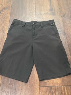 Boys black volcom shorts size 27 or 14/16 #22