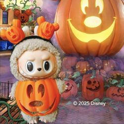 Mickey ears & matching pumpkin body for Labubu.