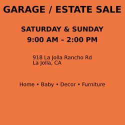 Garage Estate Sale 