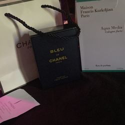 Cologne bleu Chanel and Aqua Media 