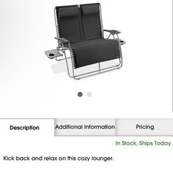 Zero Gravity Love Seat Chair Recliner