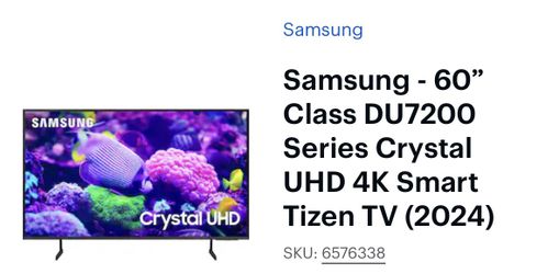 Samsung TV 60” Tizen