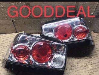 #OT29 93-1997 Toyota Corolla Chrome Jdm Taillights Tail Light Pair Set Lamp