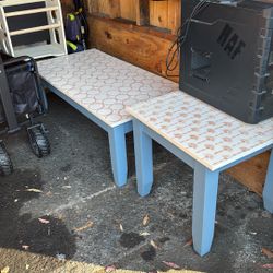 Wooden Coffee Table And And Table