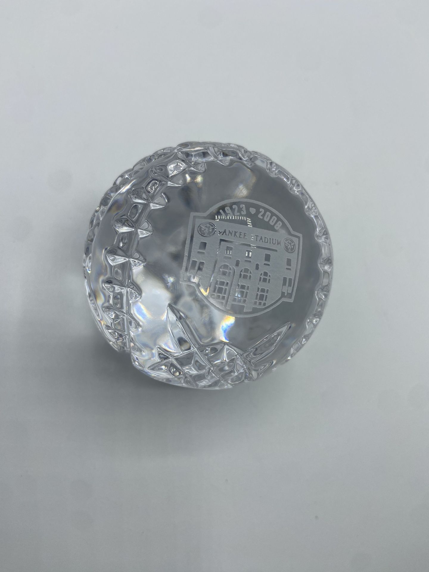 New York Yankees Waterford Crystal Numbered Baseball