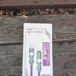 Purple 240w 4 in 1 Charging Cable
