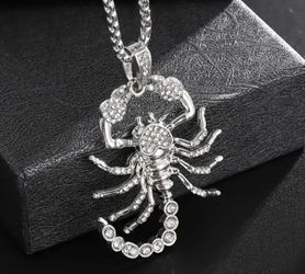 scorpion necklace Silver