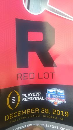 Fiesta bowl parking RED LOT!! $90 Westside near 101