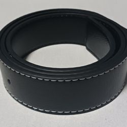 Casual Leather Belt Strap (Black, Small)