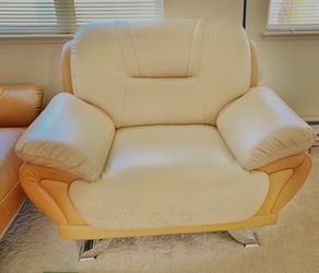 Single leather sofa-$99