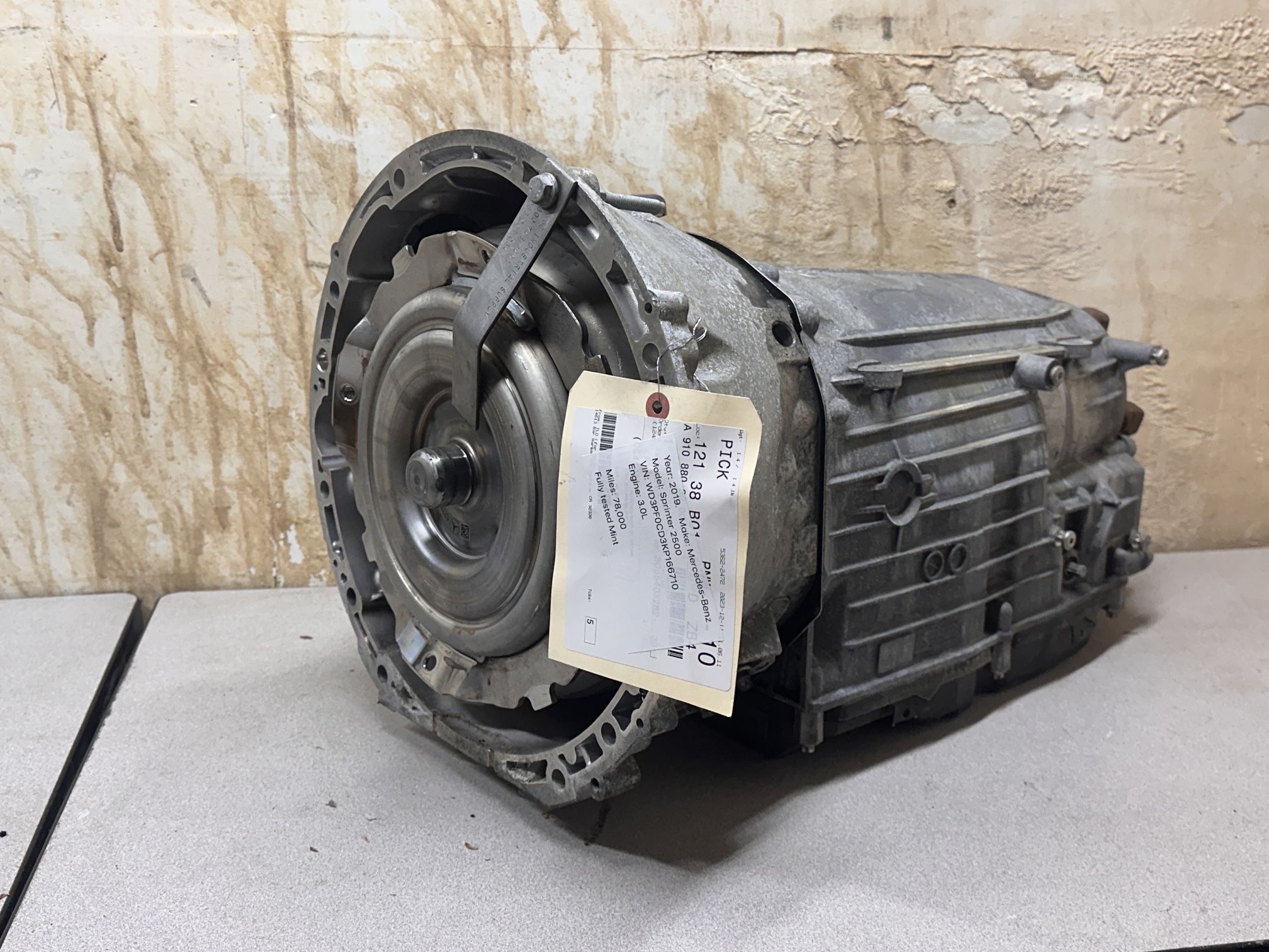 2019-2022  Mercedes Sprinter 3.0 Transmission