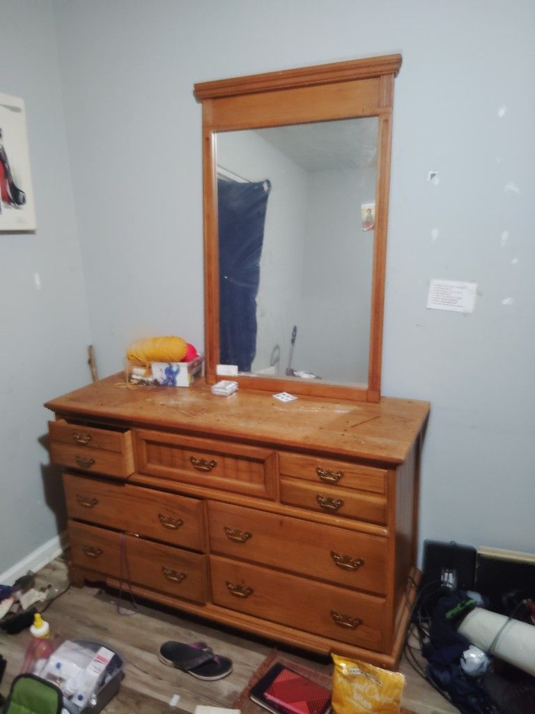 Antique Wood Dresser